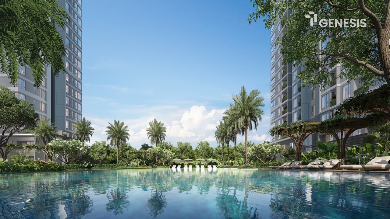 Ốc đảo thủy dưỡng THE OASIS — hình minh họa từ tài liệu giới thiệu